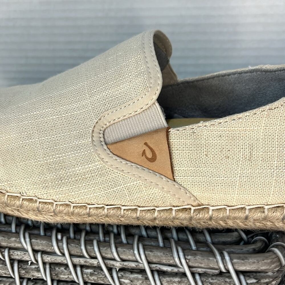 Olukai Kaula Pa’a Kapa Espadrilles Slip On Loafers Shoes Women’s Size 9.5